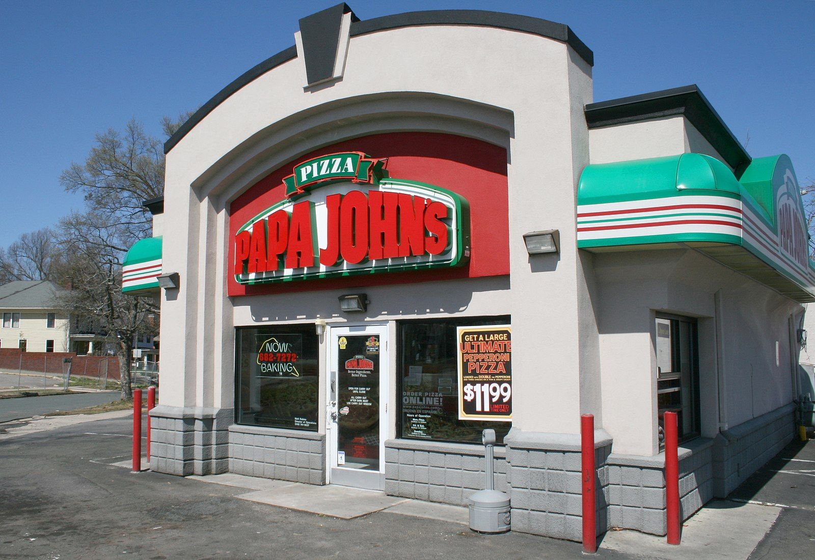 Papa John's Pizza in Durham.