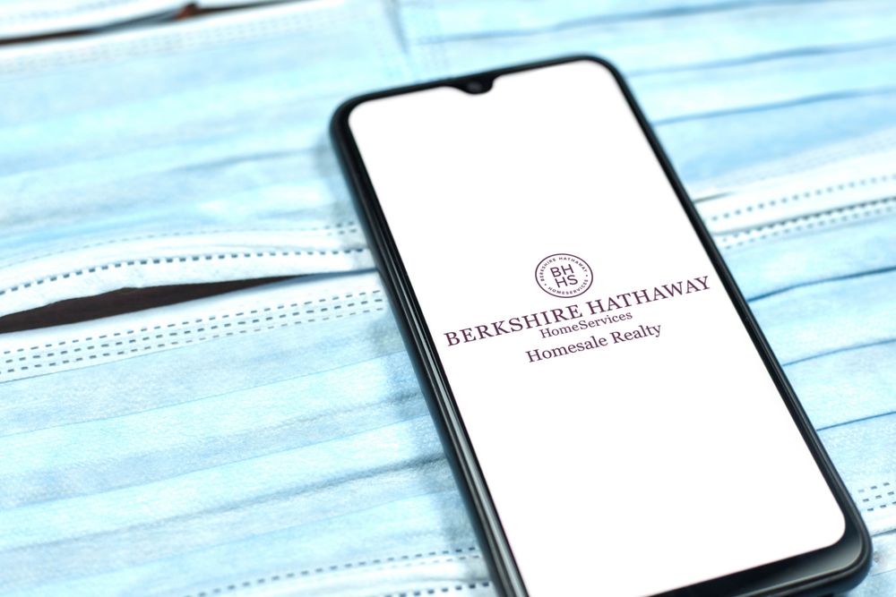 Berkshire Hathaway logo on smartphone screen