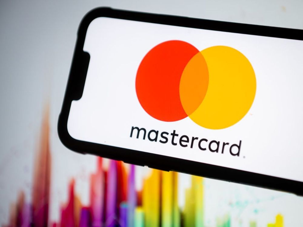 In this photo illustration, the Mastercard logo seen displayed on a smartphone. (Photo Illustration by Mateusz Slodkowski/SOPA Images/LightRocket via Getty Images)
