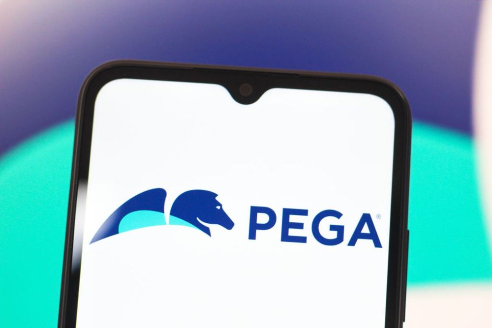 2025/01/31: In this photo illustration, the Pegasystems, Inc. logo is displayed on a smartphone screen.