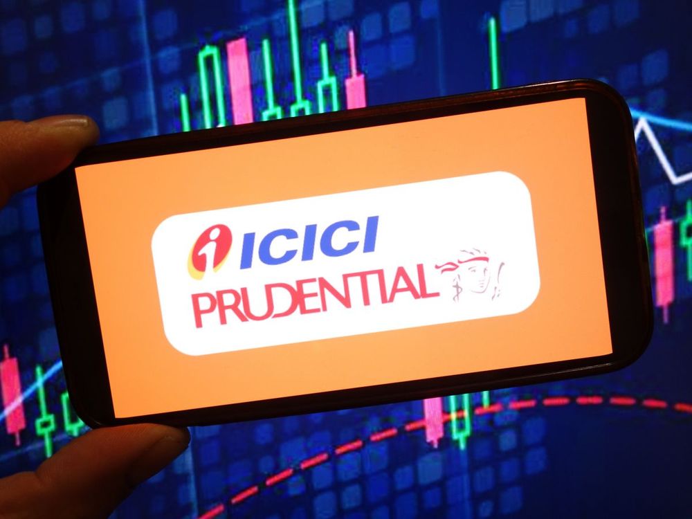  In this photo illustration, the ICICI Prudential Life Insurance company logo is seen displayed on a smartphone screen. (Photo Illustration by Piotr Swat/SOPA Images/LightRocket via Getty Images)