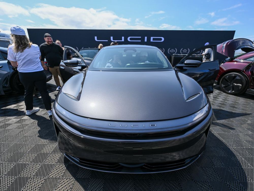 A view of Lucid at Electrify Expo San Francisco, the largest electric vehicles (EV) event in North America, held in Alameda, California, United States on August 24, 2024. (Photo by Tayfun Coskun/Anadolu via Getty Images)
