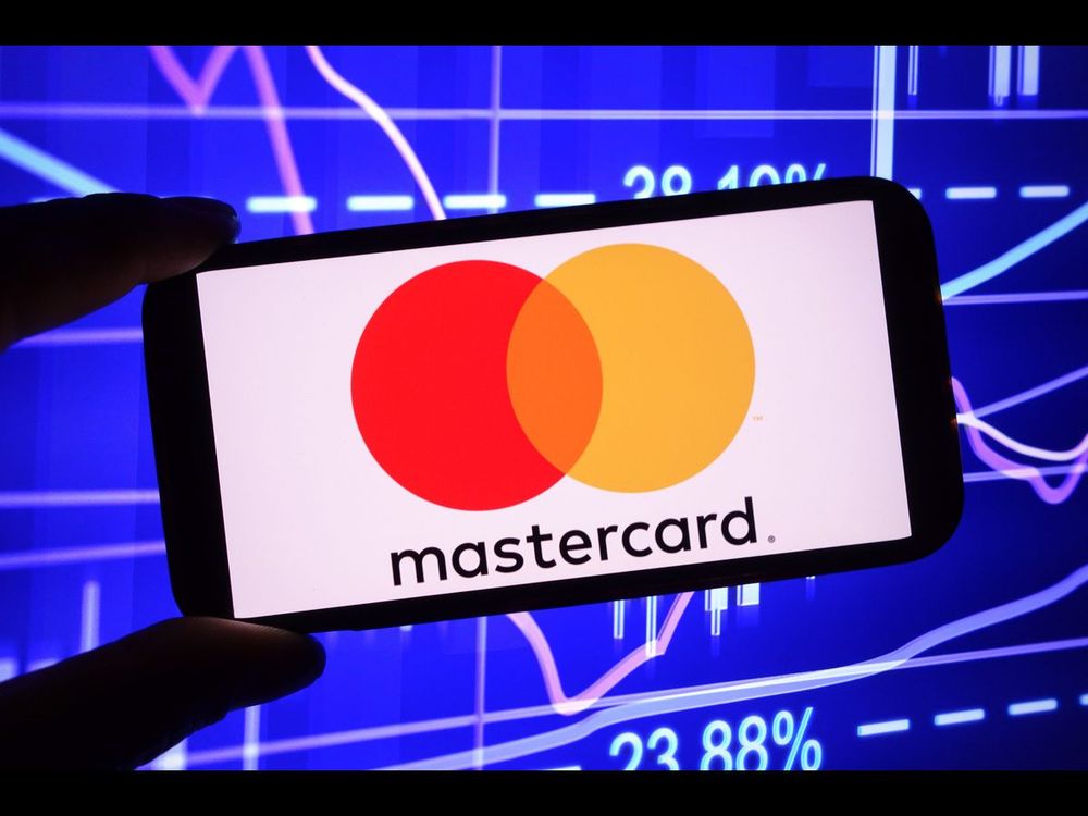 In this photo illustration, the Mastercard company logo is seen displayed on a smartphone screen. (Photo Illustration by Piotr Swat/SOPA Images/LightRocket via Getty Images)