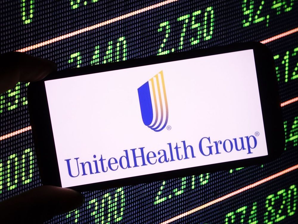 In this photo illustration, the UnitedHealth company logo is seen displayed on a smartphone screen. (Photo Illustration by Piotr Swat/SOPA Images/LightRocket via Getty Images)