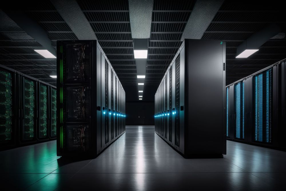 AI Data center with servers
