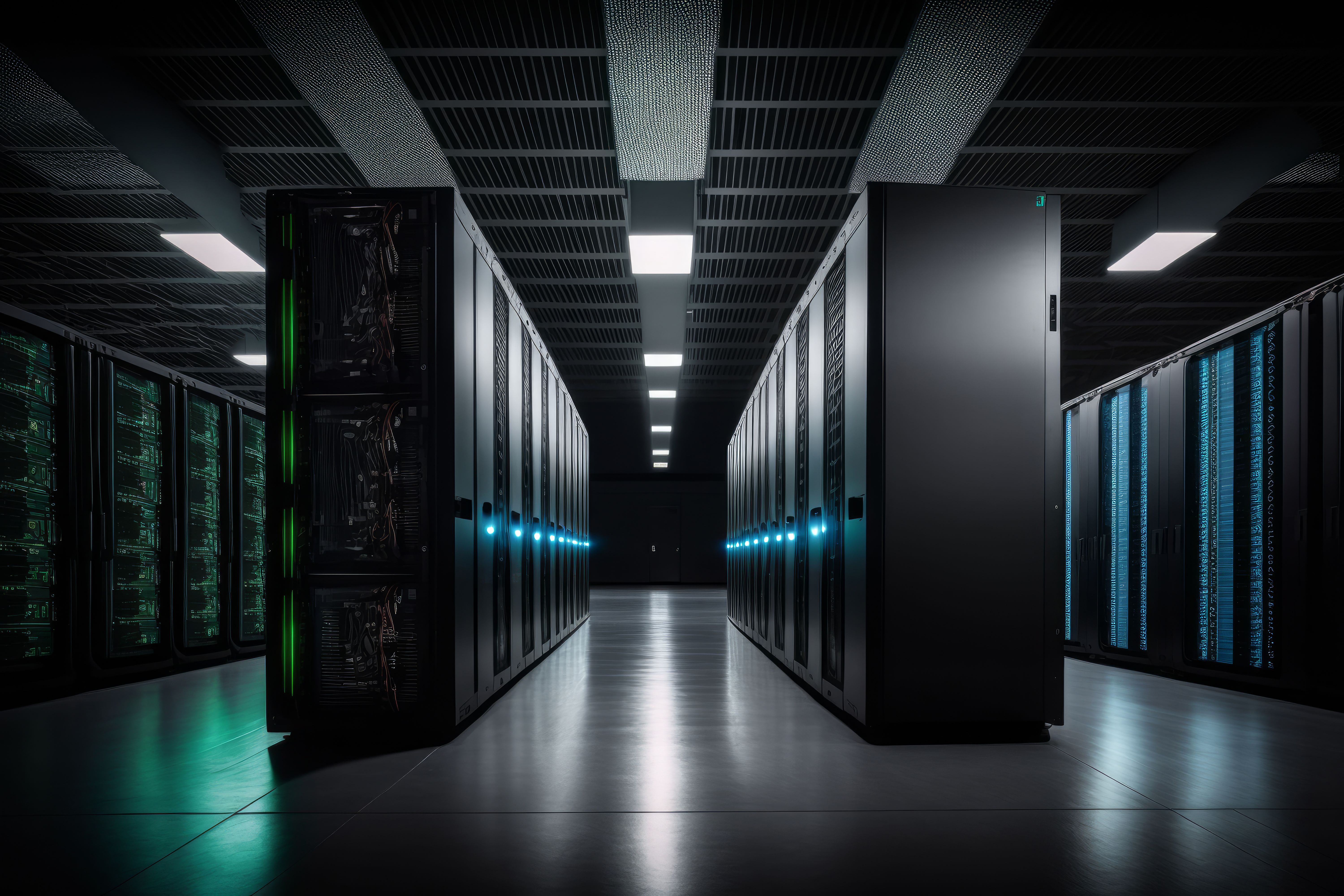 AI Data center with servers